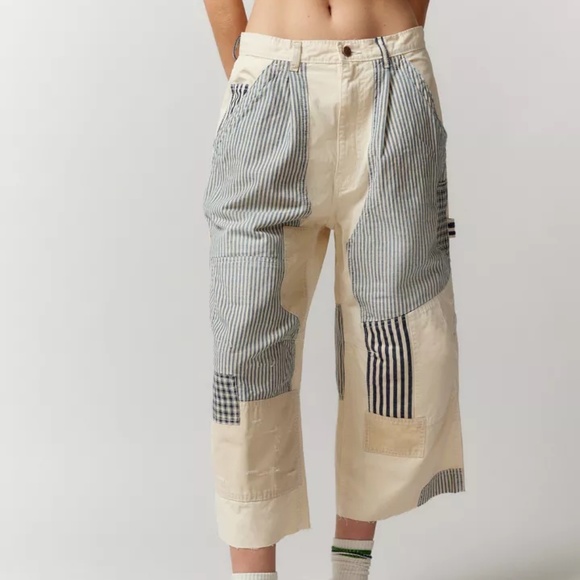 BDG Pants - BDG by Urban Outfitters Meg Patchwork Cropped Carpenter Pant NWT